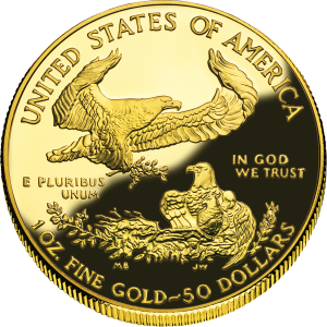 US gold 50-dollar coin